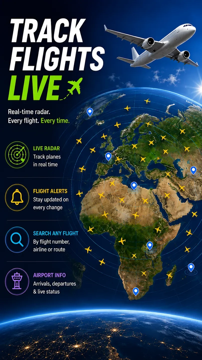 Flight Tracker live flight radar features