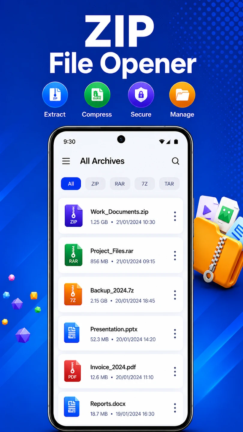 ZIP File Opener archive browser